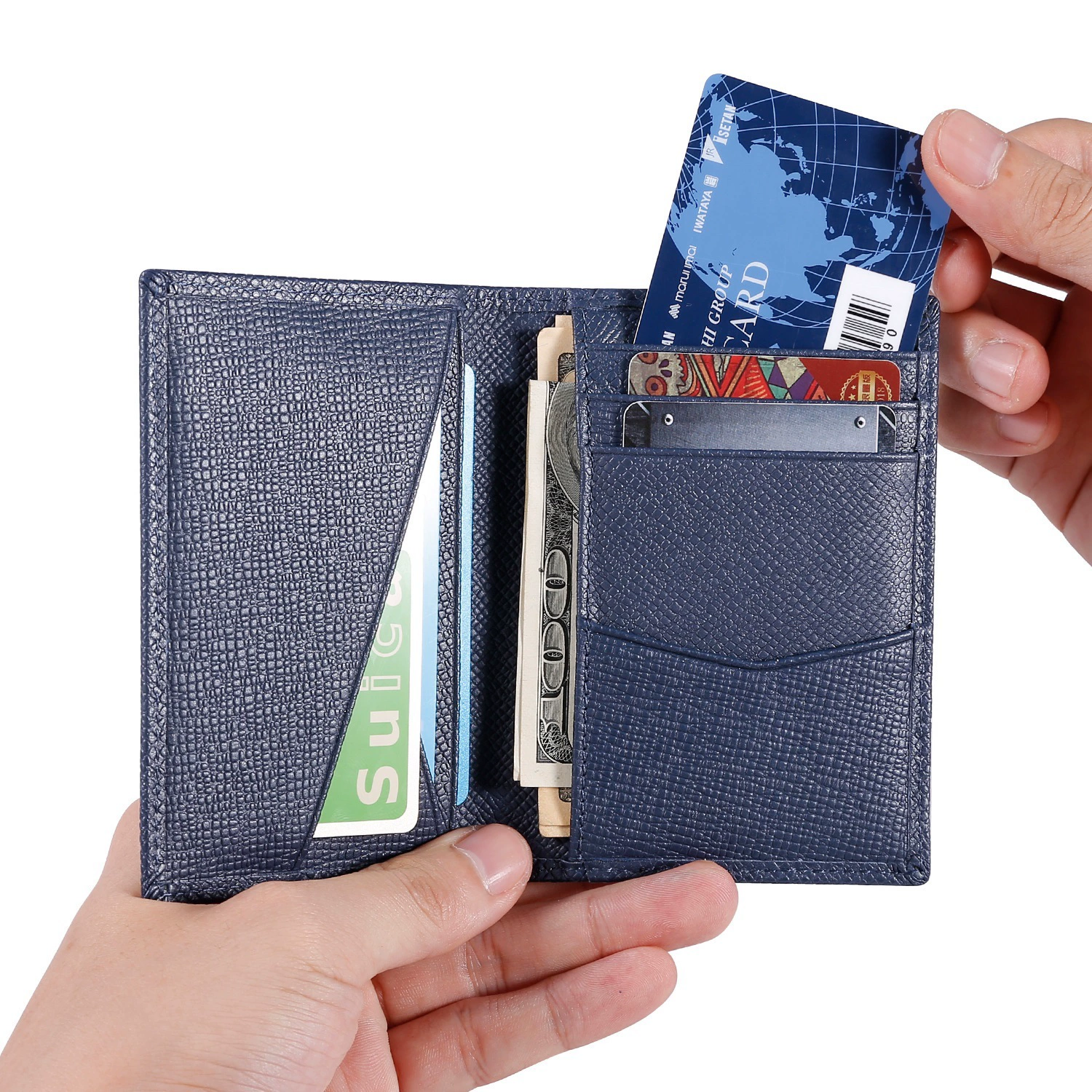 Card Slot Business Card Bag Commuter Wallet Men Cover Wallet