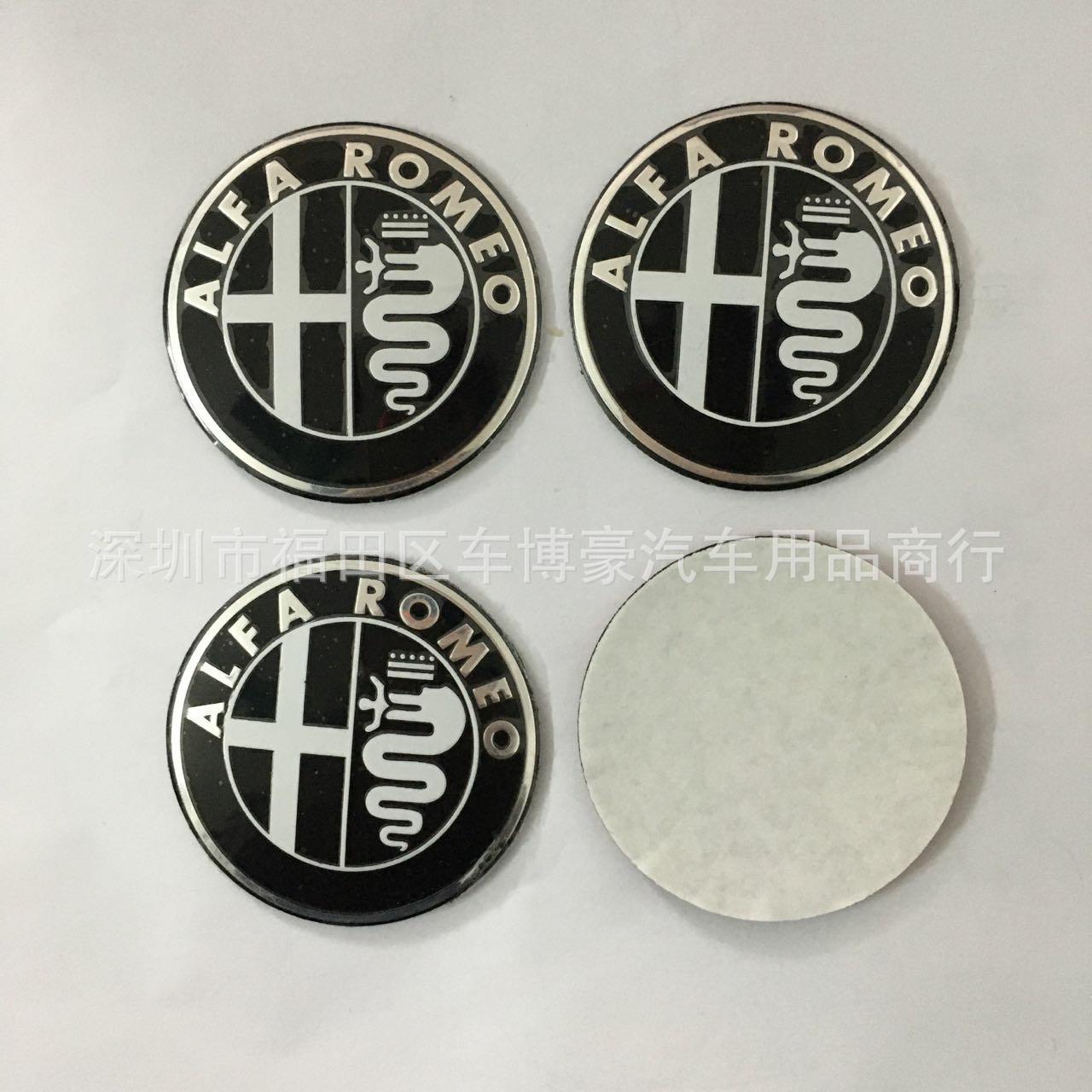 Suitable for Alpha Modified Wheel Labels Alpha Romeo Wheel Labels 50mm Alpha Modified Wheel Labels