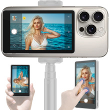 手机副屏触摸反控自拍屏带拍照快门内置喇叭自拍不求人直播好帮手