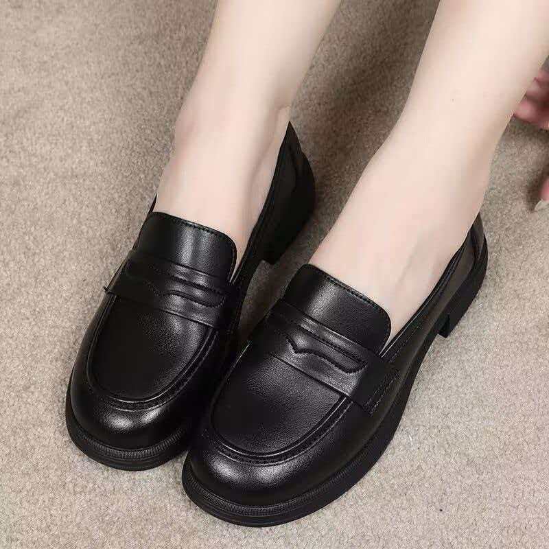 Zapatos de Lefour para mujeres primavera y otoño 2026 nuevos zapatos de mamá zapatos de cuero suave zapatos de cuero planos zapatos de mujer británicos