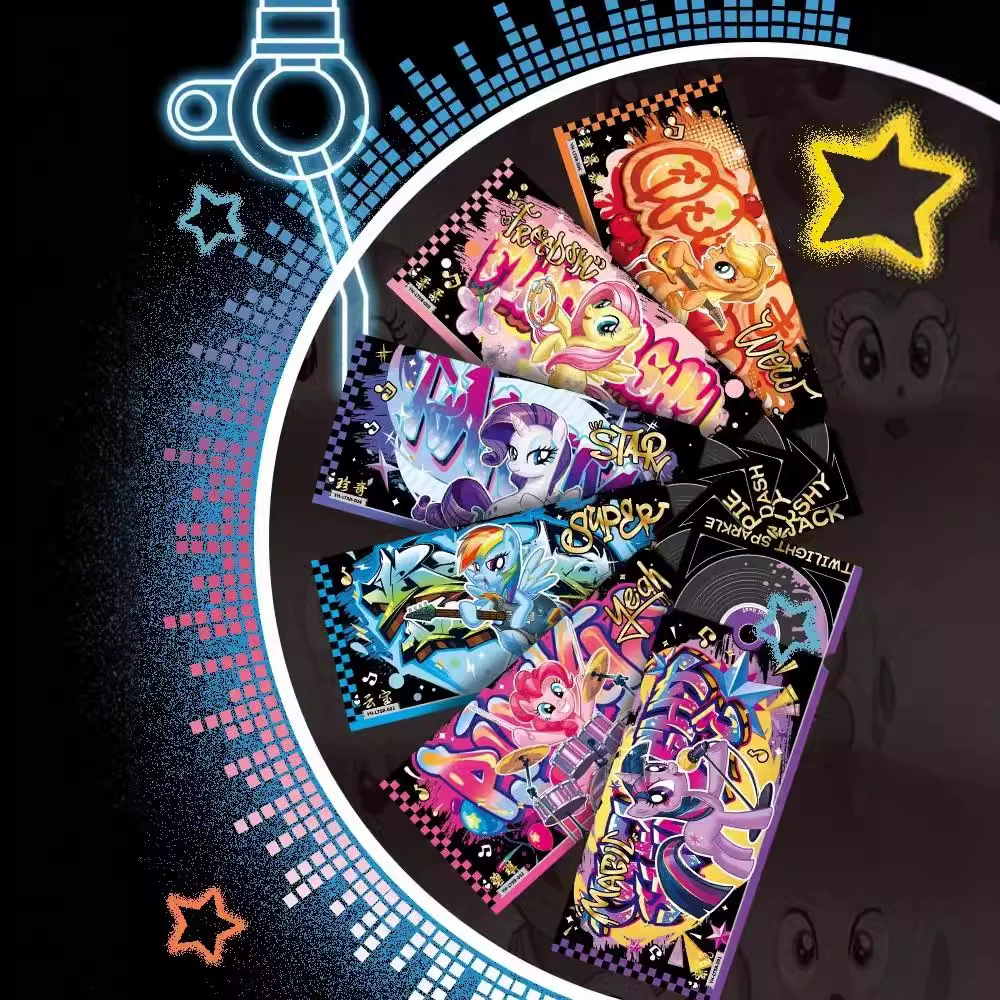 卡游 Genuine Pony-Poli Shining Notes Laser Ticket Root Card Friendship Magic A whole box collection wholesale