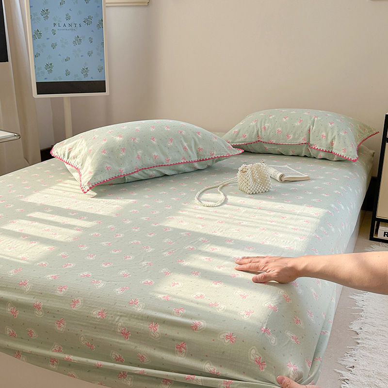 2025 nueva funda de cama de algodón de una sola pieza funda de cama de algodón 2025 nueva funda de protección de colchón funda de cama todo incluido para cama individual