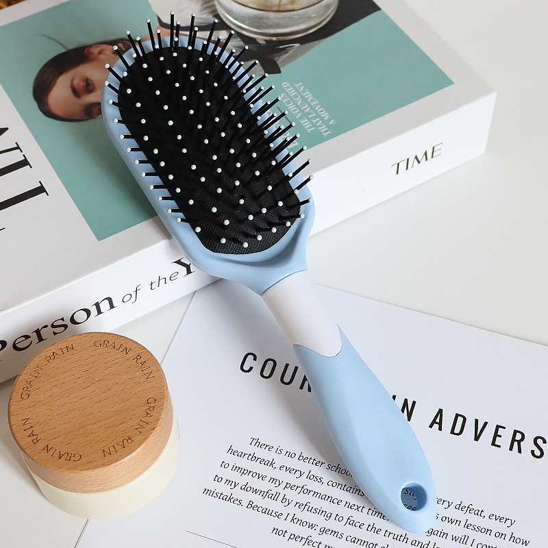 Peine de Masaje Transfronterizo, Color Macaron, Peine con Bolsa de Aire, Peine para Cabello Lacio, Iones Negativos, Peine para Cabello Rizado para Estudiantes, Peine de Salón Portátil para Viajes
