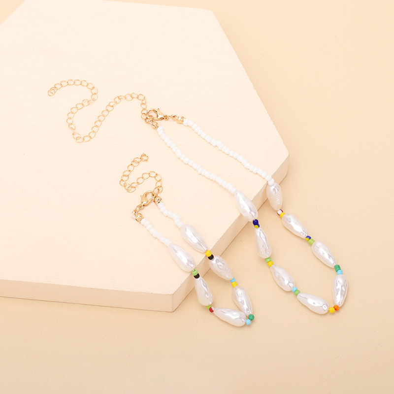 9g Weight Necklace Classification Wedding, Travel Occasion Women'S Gender Baroque Irregular Pearl Necklace Bracelet Combination Set Wholesale 4