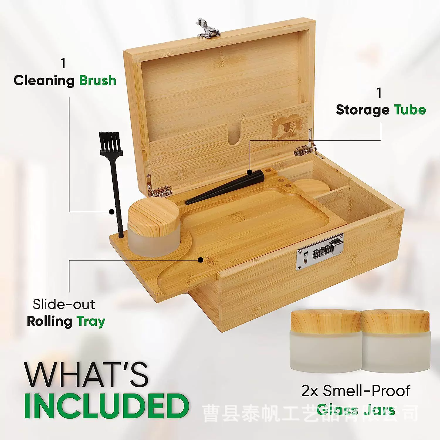 竹制收纳盒翻盖竹制雪茄卷烟盒雪茄收纳储存木盒楠竹木收纳盒套装