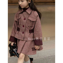 ŮͯС���L���b��ͯë�����װ���ȹ���b2025�¿��ͯ���ɼ��׳�