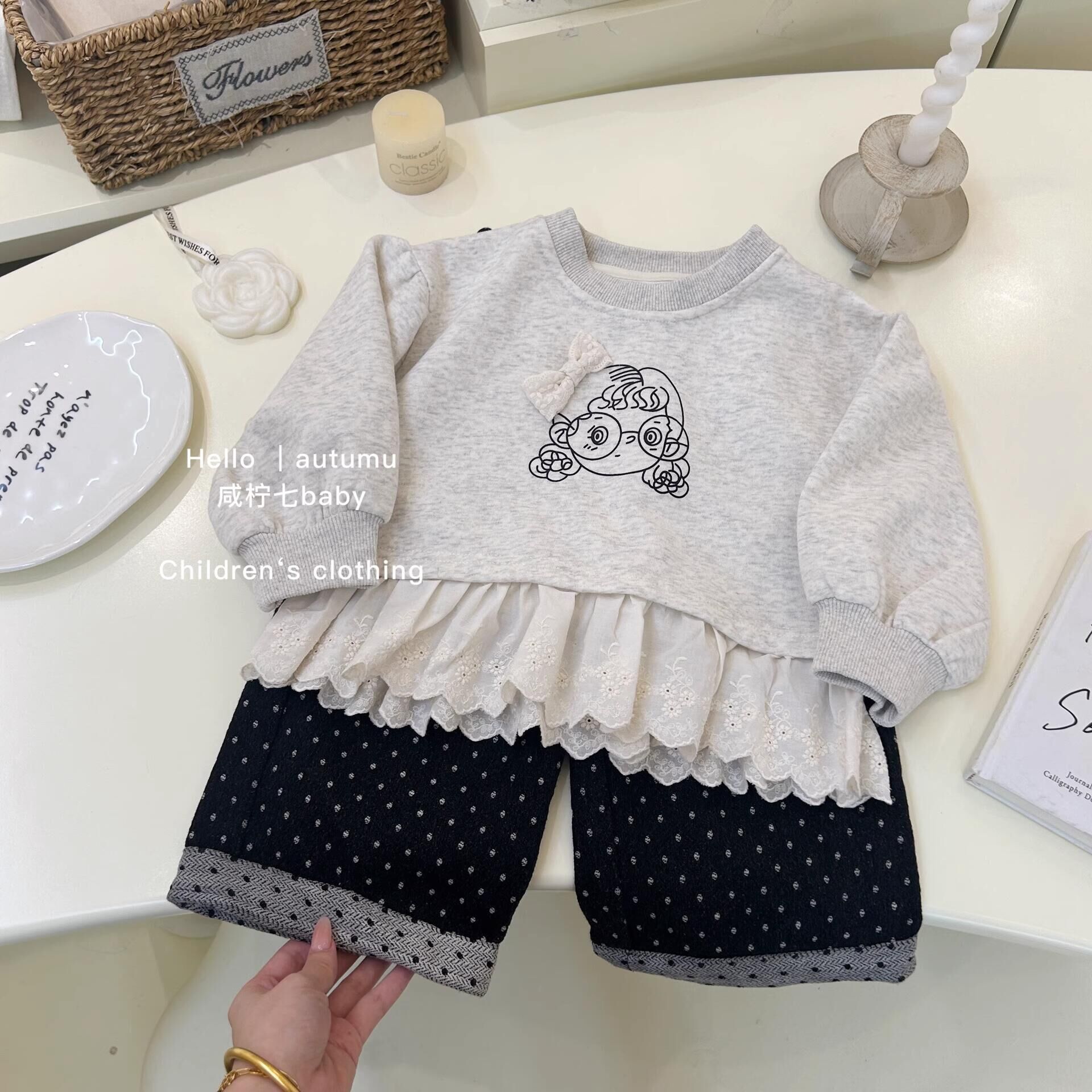 Cama de vestir de niñas ropa infantil de otoño primavera y otoño chaqueta de bebé chica pequeña moda ropa de otoño ropa infantil coreana