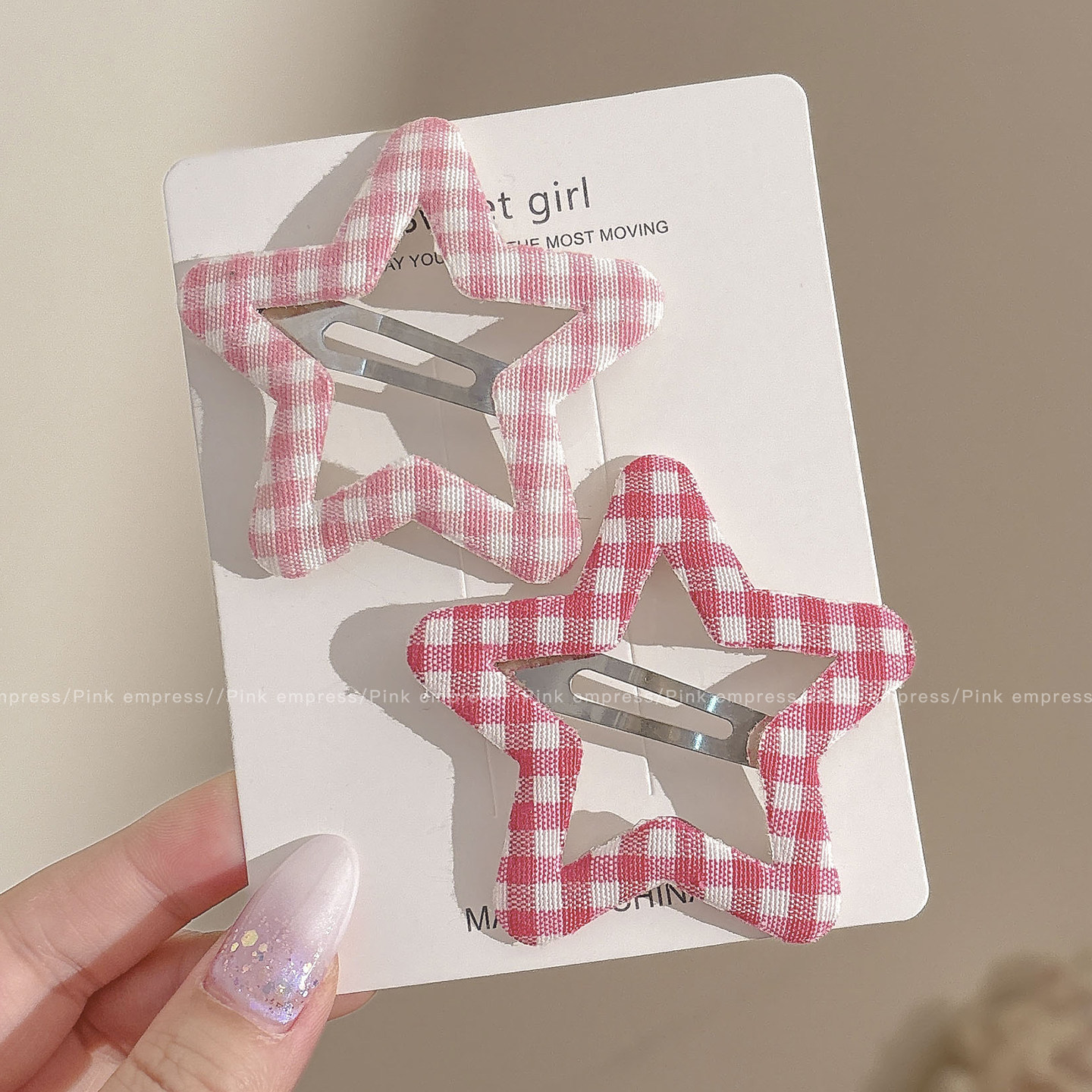Broches para Cabello BB con Estrella de Cinco Puntas Aleación para Mujeres