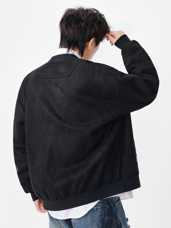 xxbro男装#美式复古潮牌cleanfit哈灵顿工装夹克拼接短款痞帅外套|undefined