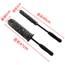 洗车刷汽车轮毂刷黑白两件套清洁刷纤维刷美容汽车保养工具