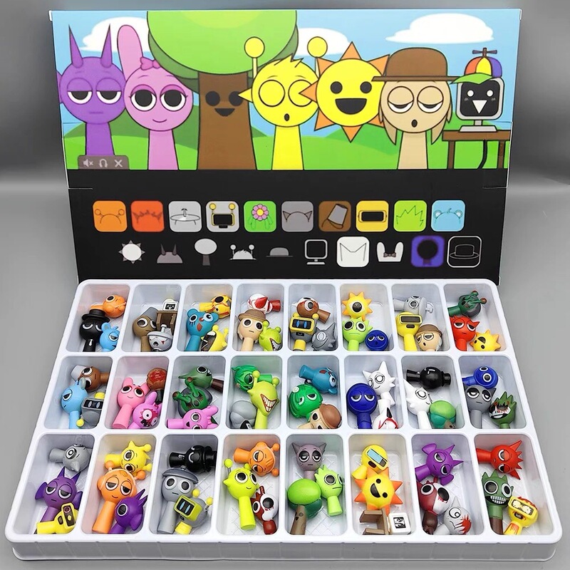 Cross-Border Friction Sprunki Plush Rhythm Box Game Peripheral Toys Incredibox Play