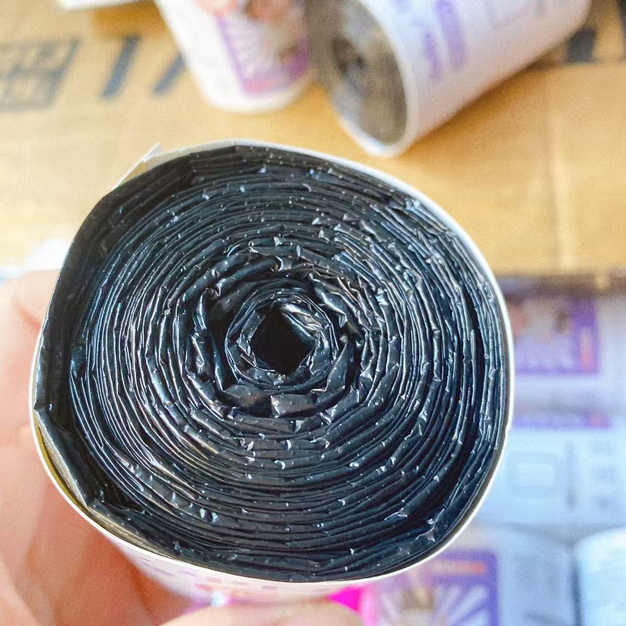 Bolsa de basura doméstica tipo boca plana engrosada para cocina dormitorio cocina hotel tipo punto de ruptura para baño al por mayor