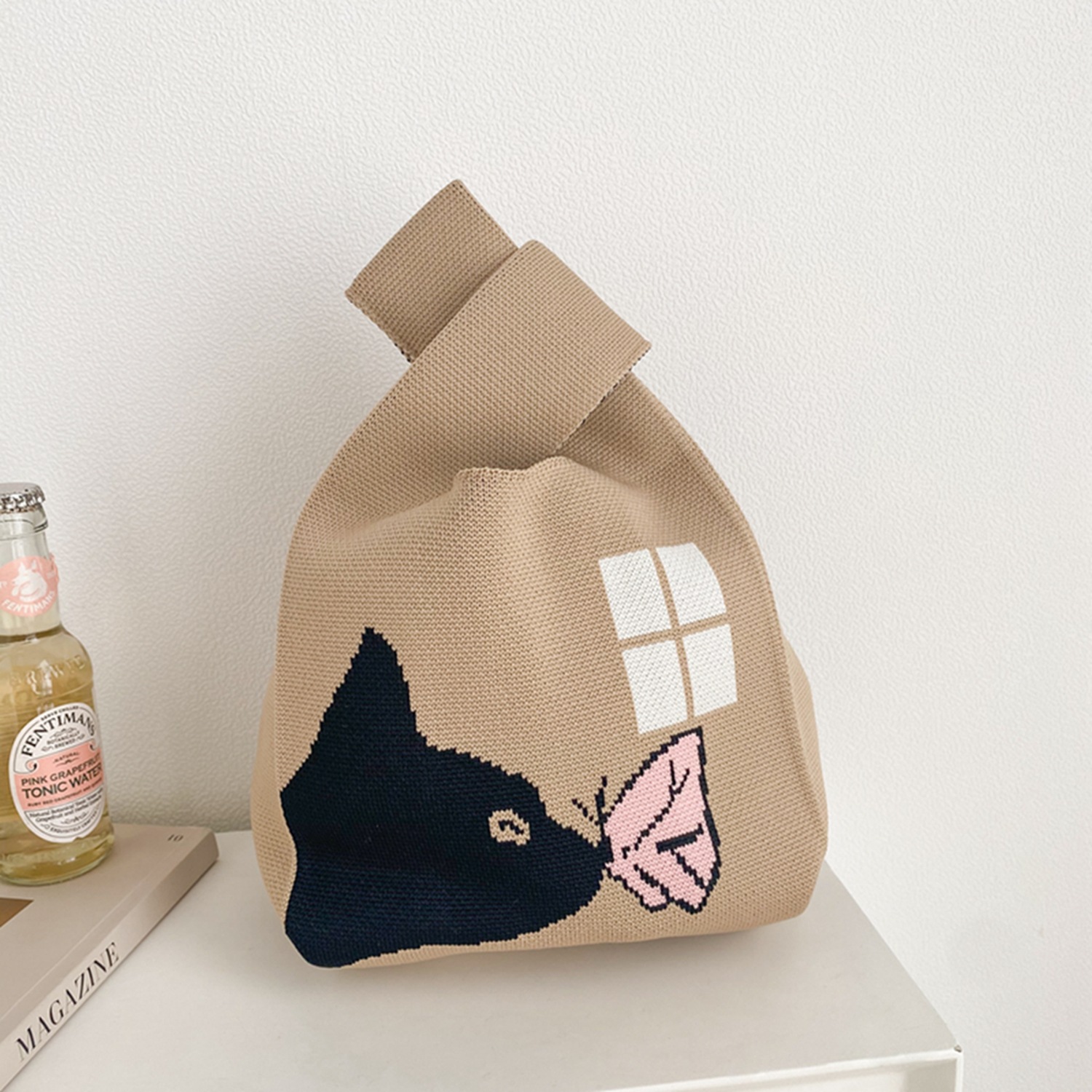 Women's Small All Seasons Polyester Animal Cute Square Open Handbag display picture 1