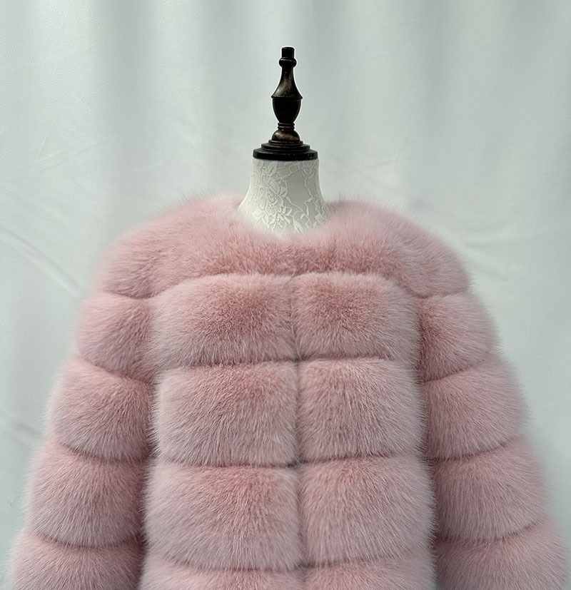 Damenbekleidung Pelz Spleißen Pelzmantel Damen Stil Casual Langarm Winter Warm Pelzmantel_voghion.com