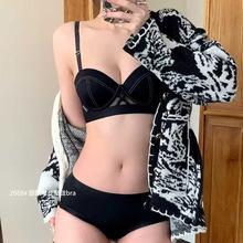 N2668美背少女内衣女无钢圈小胸聚拢调整型性感舒适文胸套装