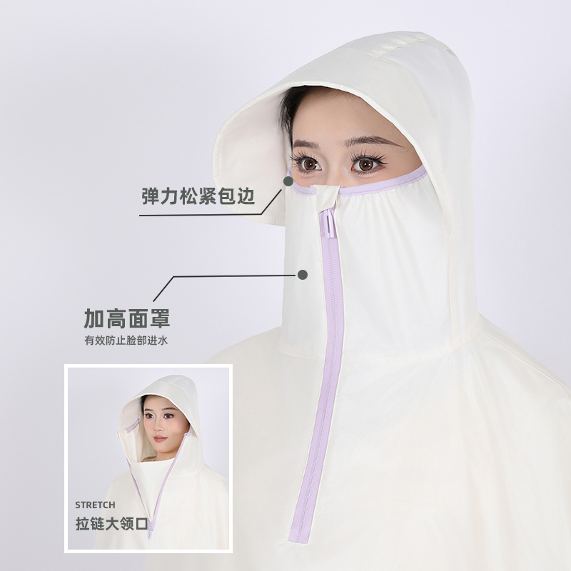 Impermeador de coche eléctrico, cuerpo largo, anti-lluvia, engrosamiento, aumento de hombres y mujeres, motocicleta para adultos, batería, poncho especial para coche