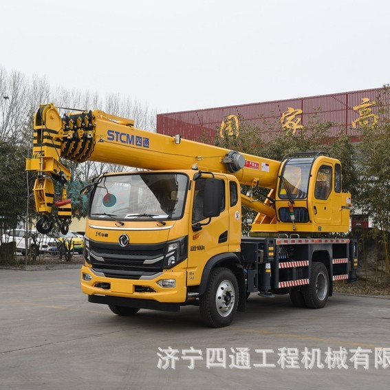 10吨东风华神（14060kg）国六蓝牌汽车吊工程汽车起重机运输吊车