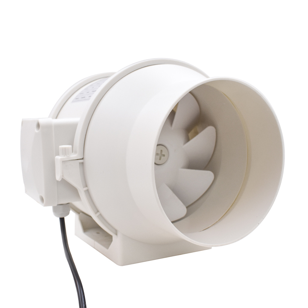 外贸产品 国内不售  双档调速 塑料管道抽风机系列  白色