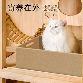 月抛型半开放式一次性猫砂盆临时猫厕所可携式折叠猫咪大号外出薛