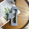 13 cm square clip-purple gray