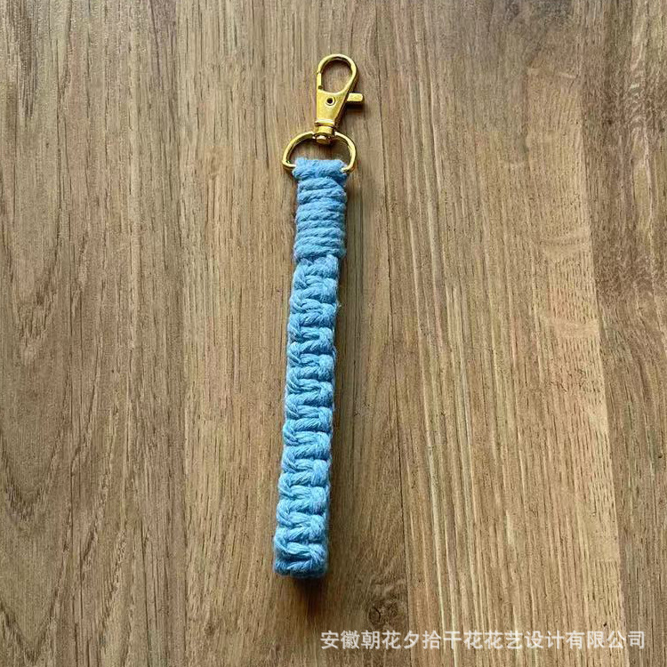 Llavero tejido a mano Nórdico tejido colgante bolsa colgante coche llavero lana llavero Navidad