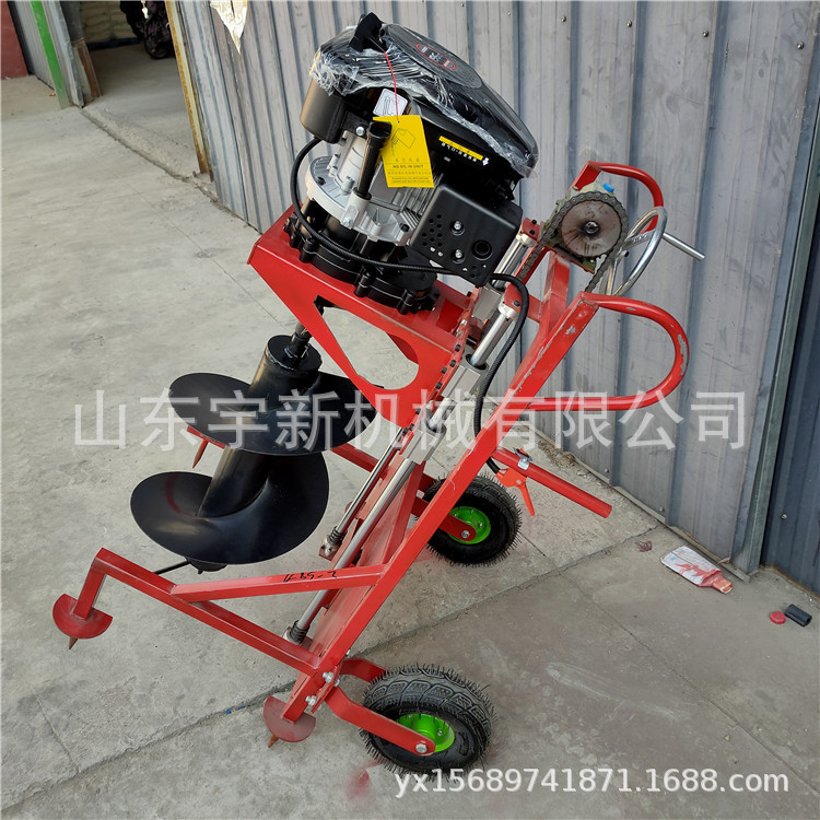 汽油支架式挖坑机园林栽种打坑机 大马力挖树地钻机