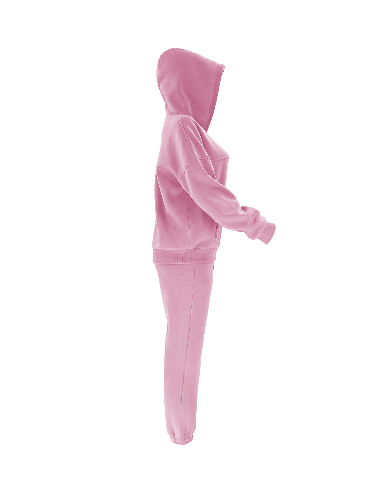 Women's Pant Sets Solid Colour Hooded Sweater And Casual Trousers_voghion.com