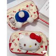 新款hellokitty笔袋设计感凯蒂猫铅笔盒化妆包超大容量学生文具袋