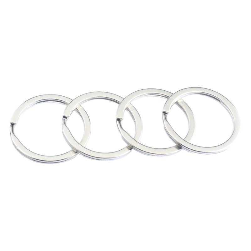 Фабрика прямые поставки железа никелированный цвет брелок плоское кольцо металлический брелок различные спецификации на складе поставки