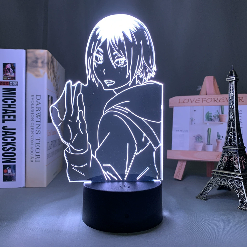 Акриловая ночная LED-лампа с волейболом, минифигура, 3D, подарок на день рождения
