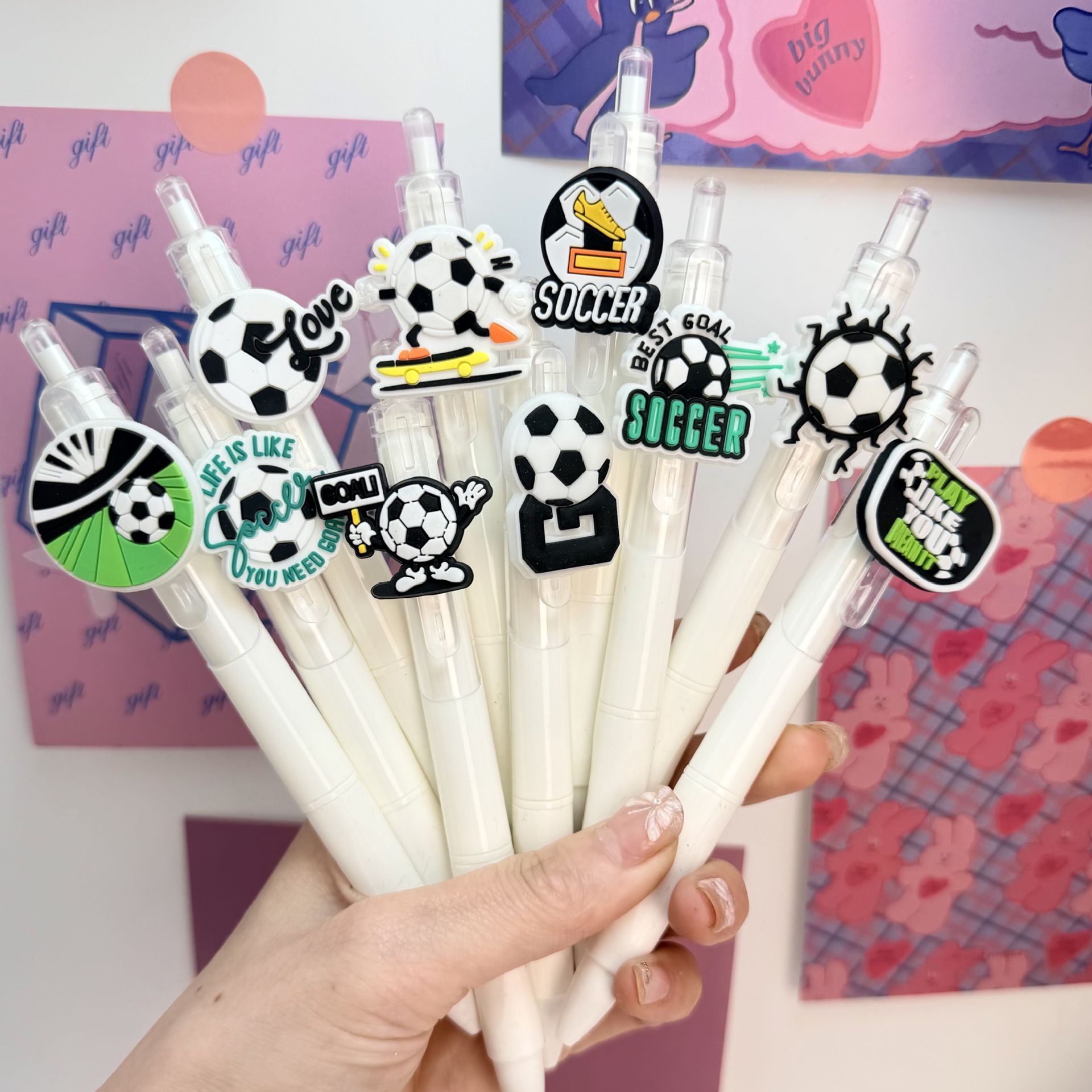 cartoon football sports design rollerball pen