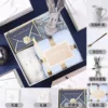 Gray—Long Cup Square Mouth Spoon Wishing Rabbit Square Towel Sugar Cube Box-19.5x19.5x9cm