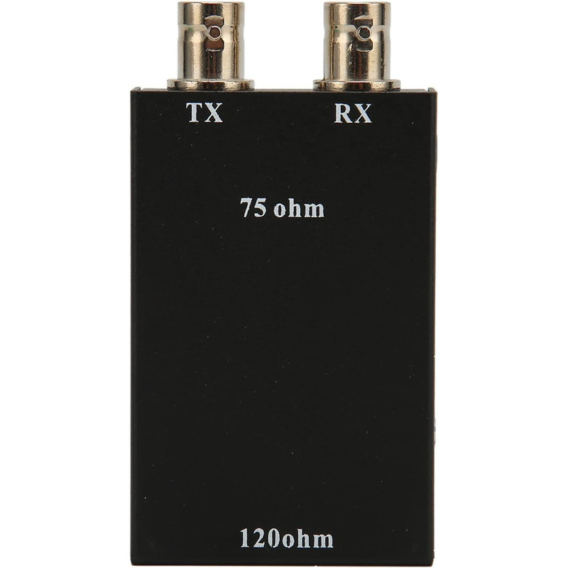 Bnc Ethernet to Rj45 Converter Double Copper Shaft Connector Bnc (75Ohm to 12Ohm Connector)