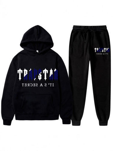 Men's Fashion Trend Casual Sweatshirt Set Printed Long Pants Casual Sports Sweatpants Men's Supply