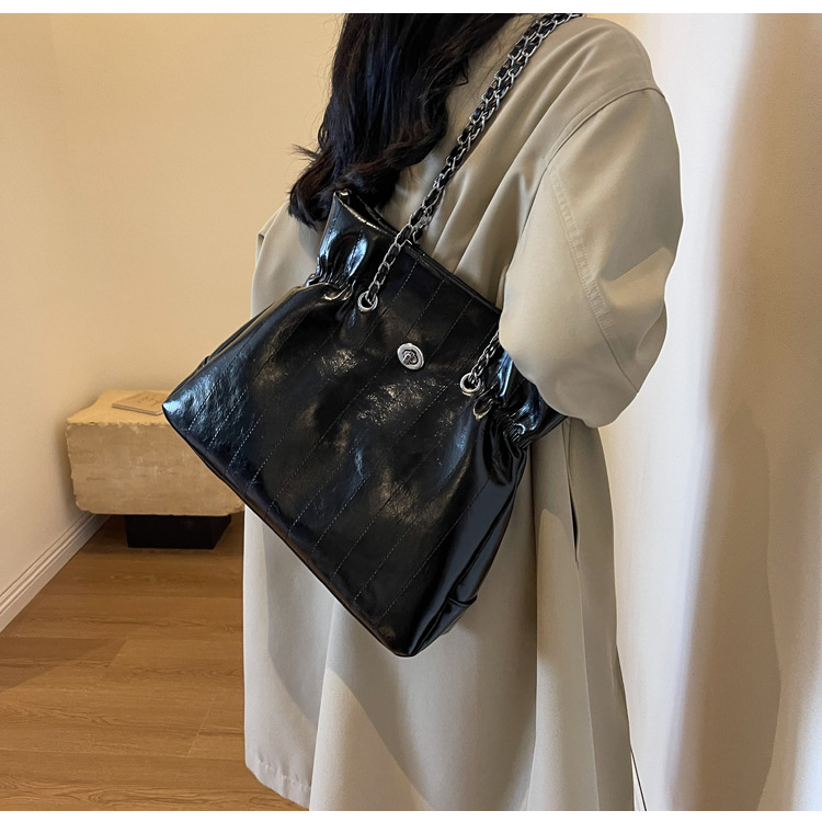 Retro dames schoudertas grote capaciteit lederen handtas_voghion.com