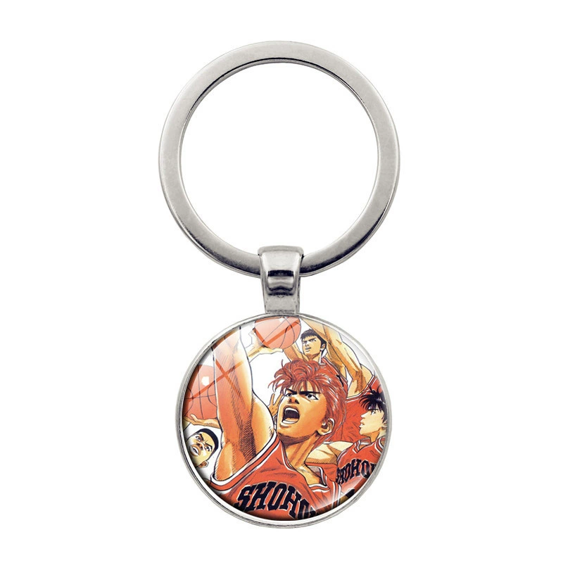 Брелок Slam Dunk Time Gem, аниме-ключ, персонажи Сакураги/Ханнада/Рукава/Каэдэ, автомобильный кулон