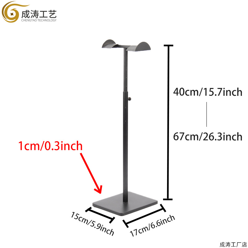 Черная краска двойная D плоская головка утолщение основания