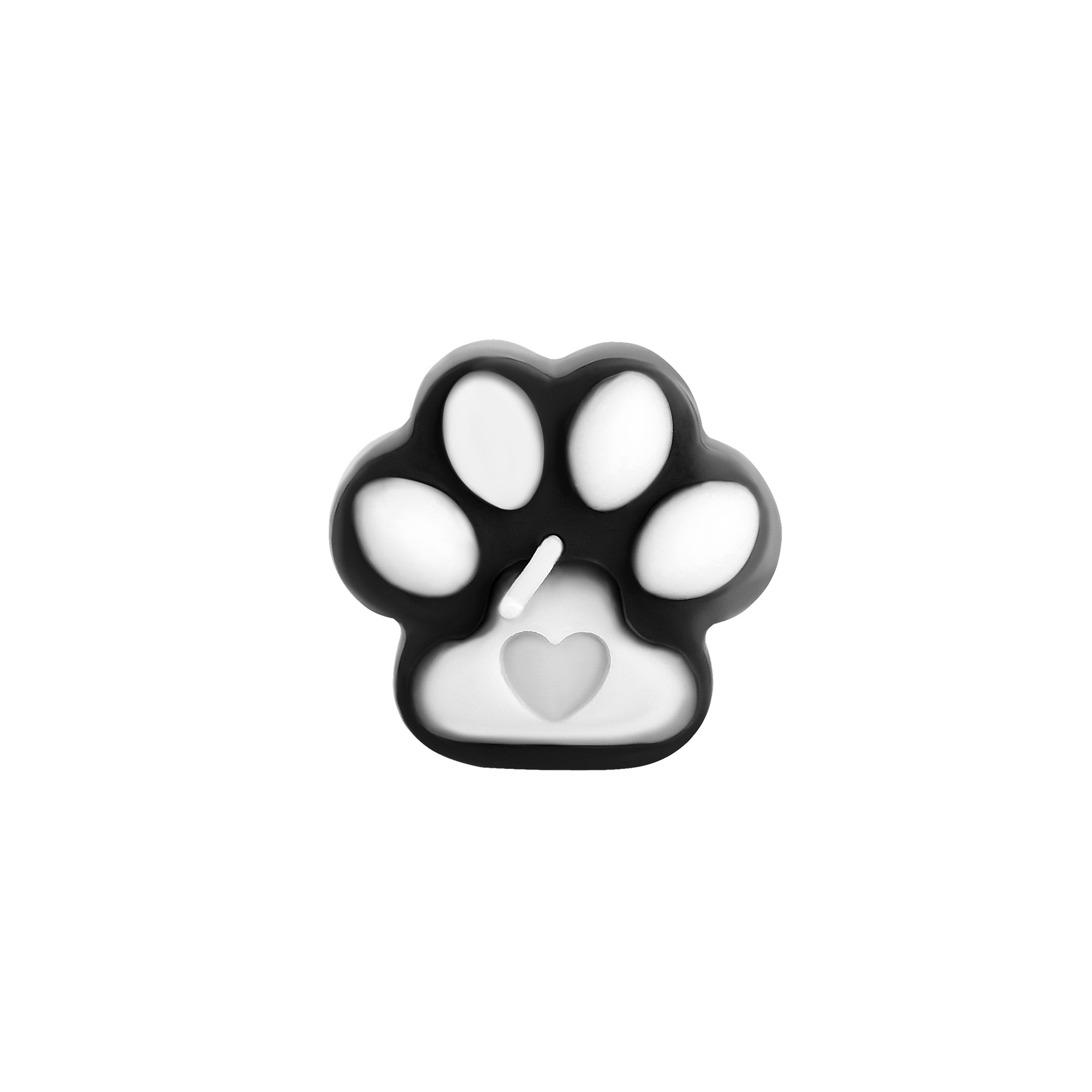 흑백 고양이 발톱 떨어지는 왁스