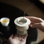 茶室小号草木灰茶具熏香炉