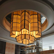 商场吊灯非标吸顶灯酒店灯具定制酒店大堂水晶吊灯工程灯大厅吊灯