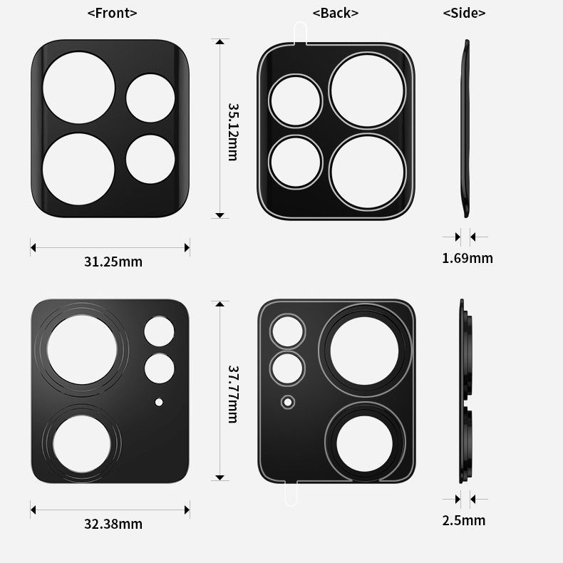 Aplicable a la etiqueta engomada protectora de la película de la lente del metal moto40 Motorola 40Pro película protectora de la Lente de la aleación de aluminio resistente al desgaste