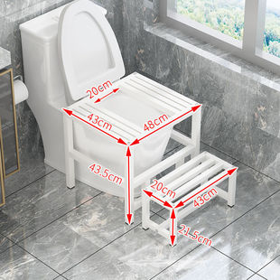 Squat Toilet Seat Converted to Squat Toilet, Toilet Stool, Footstool, Squat Toilet, Household Toilet Stool, Squat Rack, Cross-Border E-Commerce