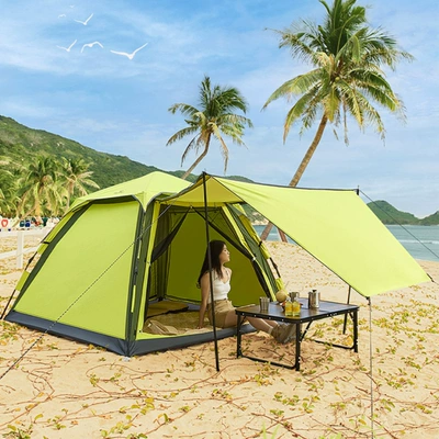 North Shepherd portable automatic folding camping double-layer rain-proof sun-proof lightweight build-free double-door camping tent