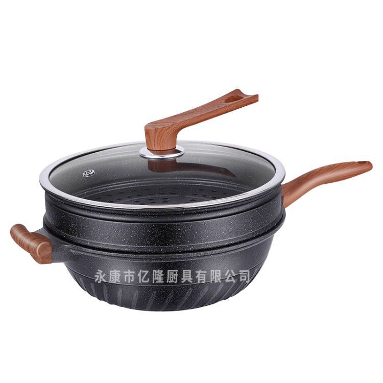 32 # 찜기 바구니가 포함된 붙지 않는 웍