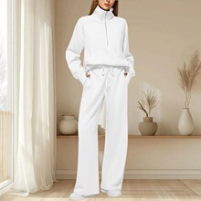 E 35600 Oversized Half Zip Sweatshirt Set �˶�����װ ��