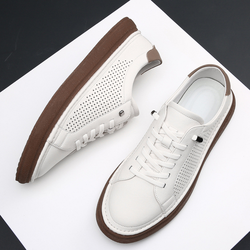 2026 new men's sneakers, European style, large size men's shoes, breathable casual shoes, versatile genuine leather, trendy brand, direct supply from the factory 2026 new men's sneakers, European style, large size men's shoes, breathable casual shoes, versatile genuine leather, trendy brand, direct supply from the factory