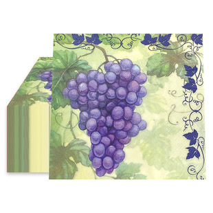 Spot New Grape Soft and Delicate Mother and Baby Can Use Food Grade Printed Pattern Tissue Commercial Wholesale