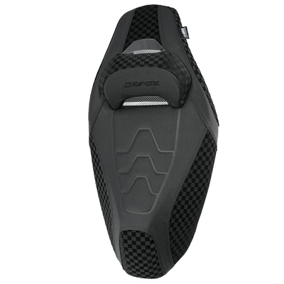 Suitable for 2022-2024 Yamaha AEROX SPORTSX155 motorcycle accessories, including seat cushions and seat covers, specifically for the NVX155 model (Motorcycle cushion) - v3-plaid-leather-with-black-stitching