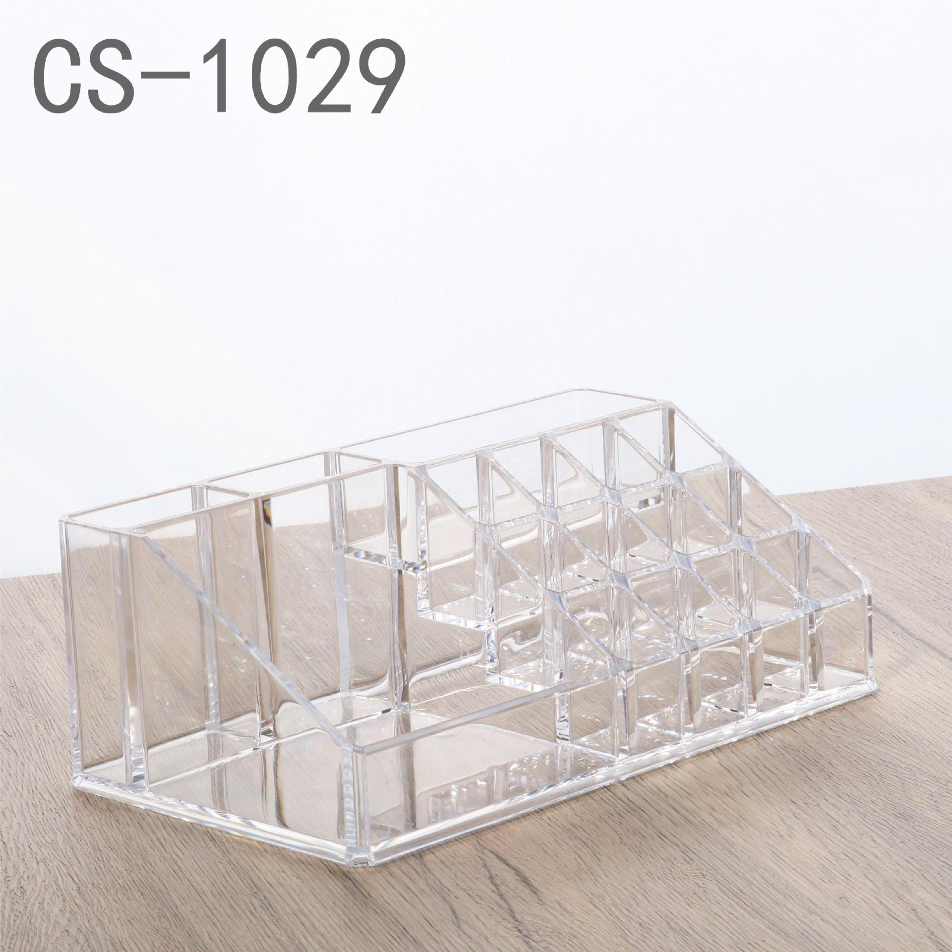 Caja de maquillaje tipo cajón transfronterizo escritorio acrílico transparente estante cosméticos cuidado de la piel caja de tocador