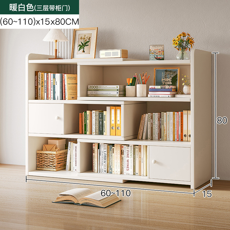 Escritorio de múltiples capas de almacenamiento rack de almacenamiento de escritorio estantería armario de oficina piso pequeña estantería estudiante casa gabinete